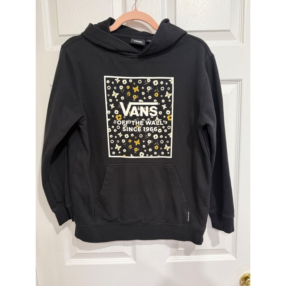 Vans Boys "Off the Wall" Floral Box Graphic Hoodie - Picture 1 of 5